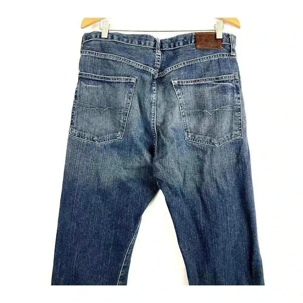 Polo Ralph Lauren‎ Blue Denim Jeans Y2K Pants Men's PRL Straight 35 x 32